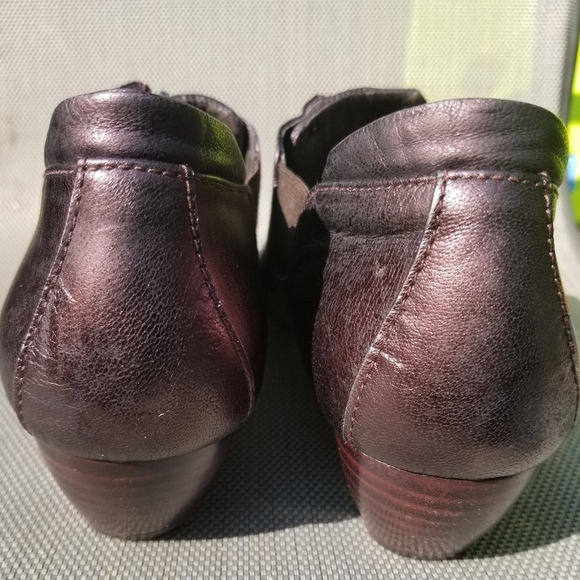 Donald Pliner Brown Metallic Driving Moccasins 9N - Picture 3 of 8